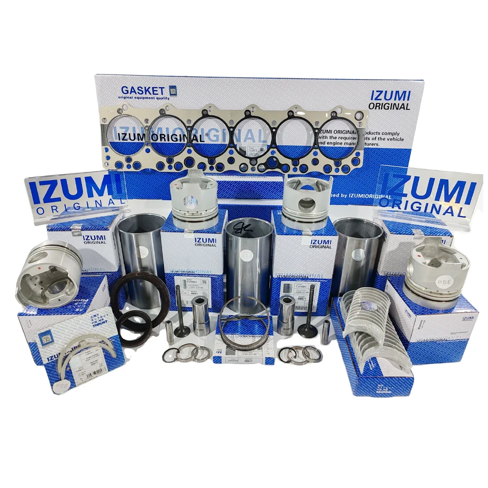 

IZUMI 6BD1 Engine Parts Full Rebuild Kit 6BD1T Cylinder Liner Kit Cylinder Piston Kit 7770 8360 7750 For ISUZU Engine