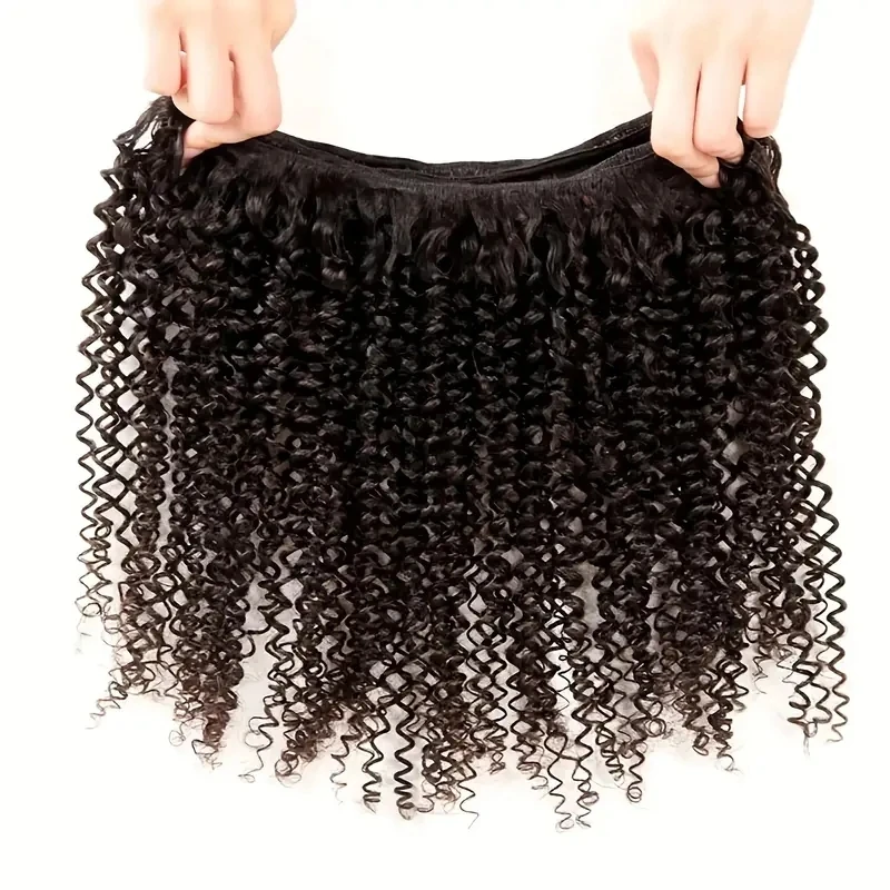 Rebecca Indian Kinky Curly Bundles Hair Natural Black Bundle Hair Extension 100% Natural Remy Human Hair Can Buy 3 Or 4 Bundles