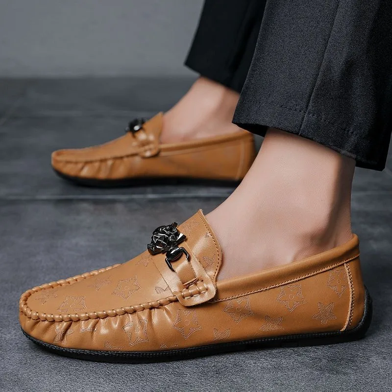 designer loafers shoes for man PU leather man dress slip on shoes driving party casual shoes mocassin homme