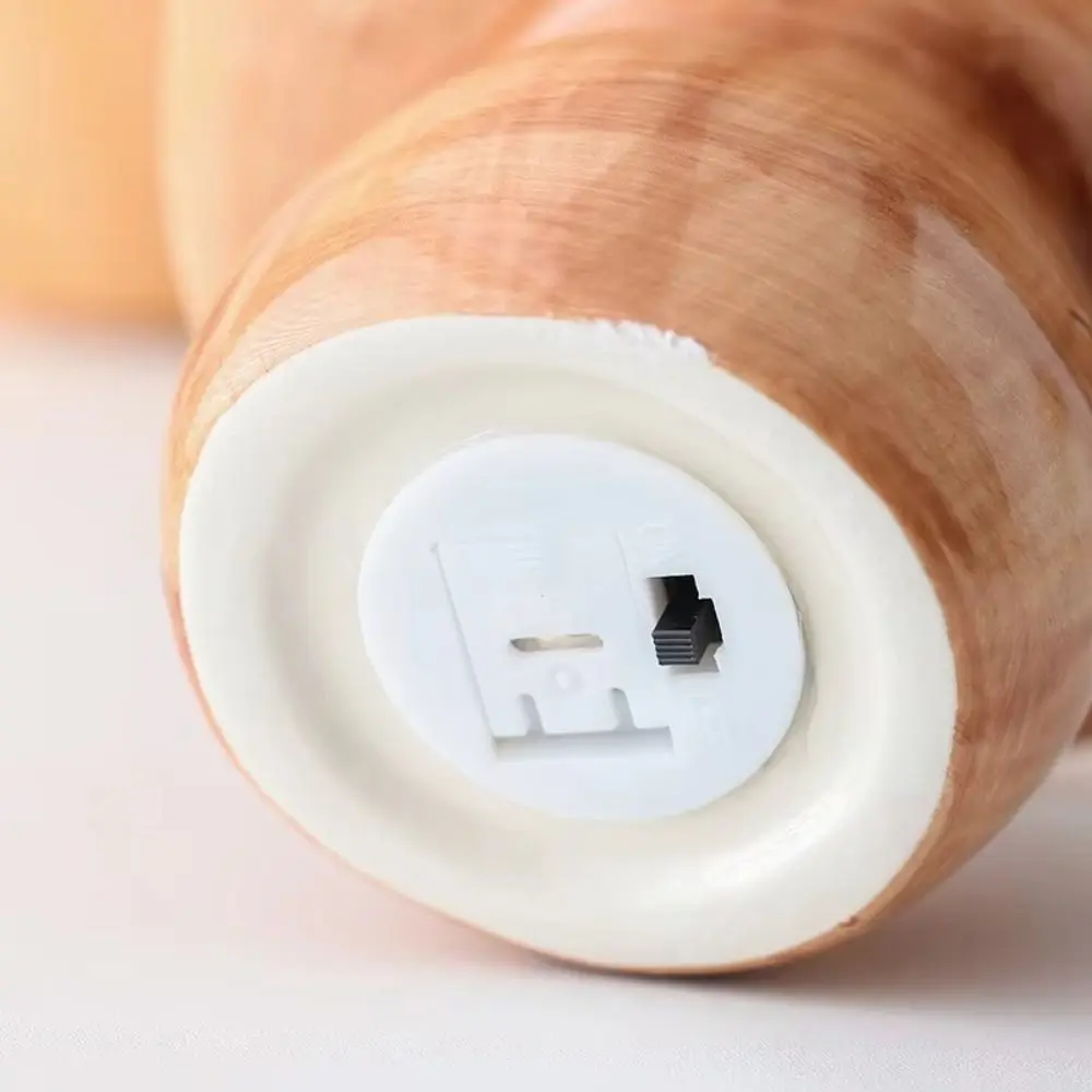 

Eye-Friendly Ceramic Mushroom Night Light Energy Efficient Flat Bottom Cute Mushroom Lamp Ornament Soft Glow Cozy Ambient Light