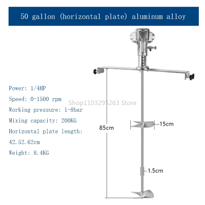 Pneumatic Mixer Mixer Adjustable Speed Paint Mixer Laboratory Liquid Dispersion Stirrer