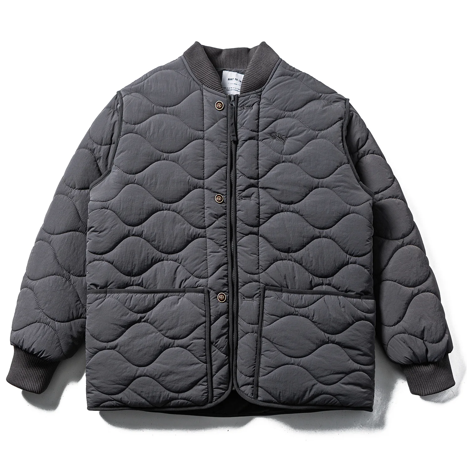 Japanese Amekaji Retro Baseball Jacket Unisex Oversized Workwear Coat with Calabash Print American Vintage Oversized Outwear