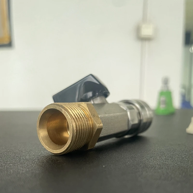 Robinet à bille pour nettoyeur haute pression, 1/4 et M22, 14mm, connecteur rapide pour nettoyeur électrique, contrôle du tuyau, interrupteur de débit d'eau