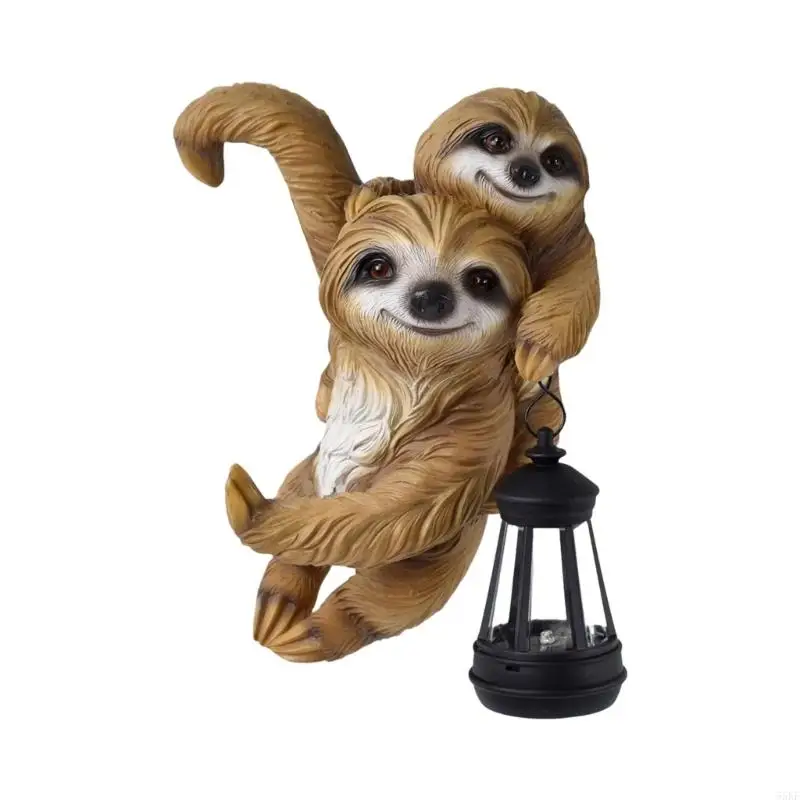 Garden Lawn Solar Statue Light with Resin Animal Figure Display 55KF