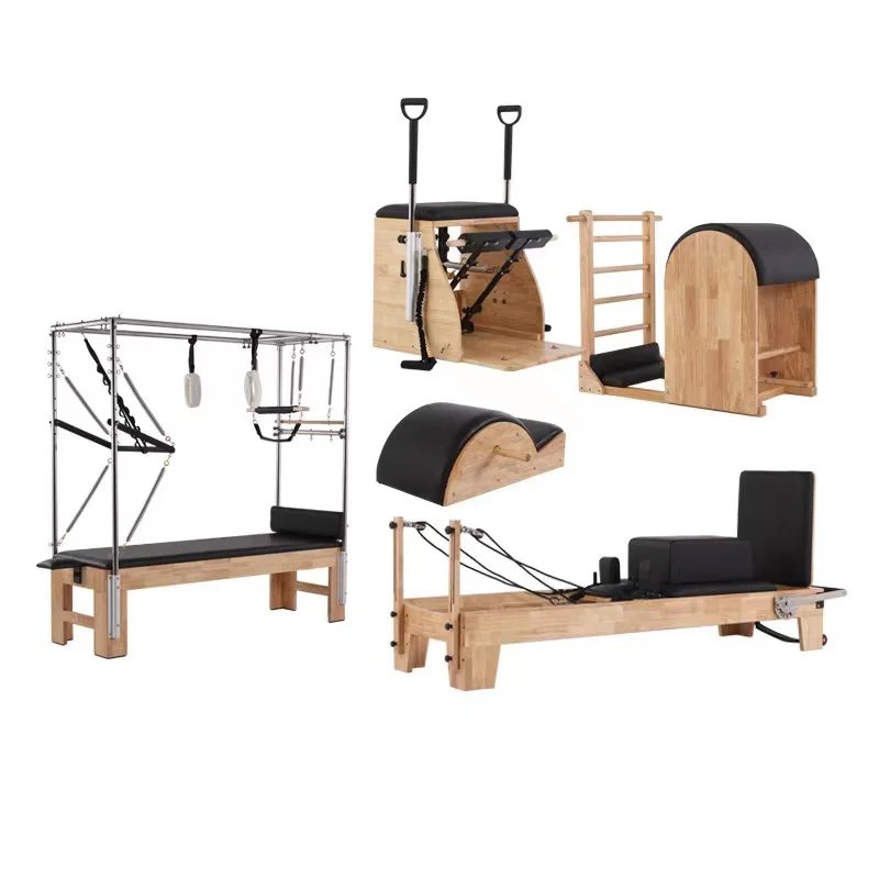 Pilates Oak Core Bed Commercial Home Yoga Studio Private Teaching Shaping Ladder Barrel Stable Treading Chair Fitness Equipment