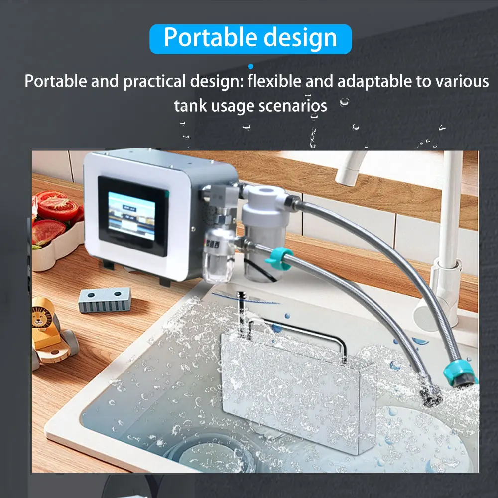 Upgraded Ultrasonic Cleaner GENENG Portable with filtering Machine Diswasher Ultrasound Home Appliances 600W