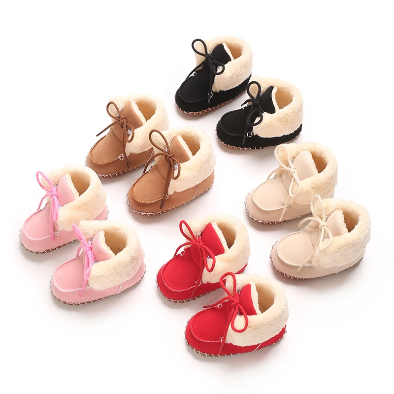 

Winter Velvet Baby Shoes Anti-Slip Soft Sole Cotton Casual Walking Shoes for Boys And Girls Comfortable Infant Footwear