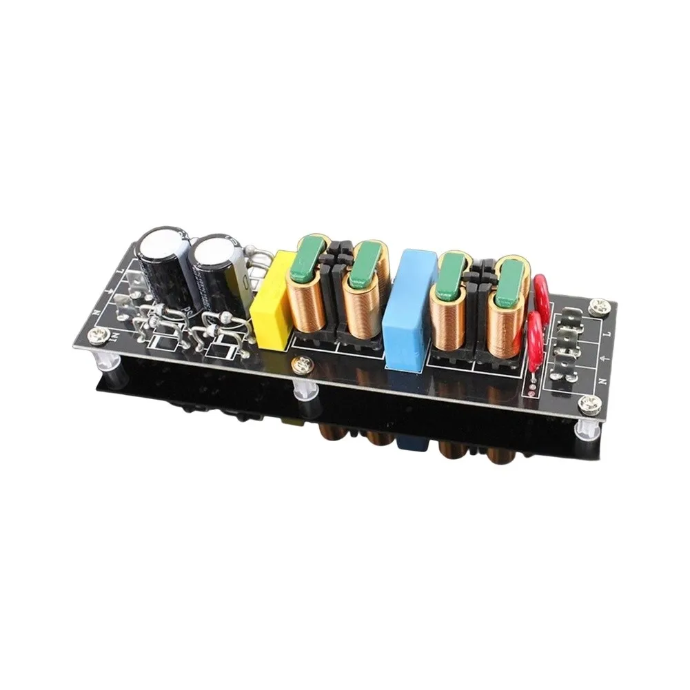 15A For Emi Power Filter Module 2000W High Efficiency Noise Purifier For Audio Decoder For Amplifier 110V-265V AC Black PCB