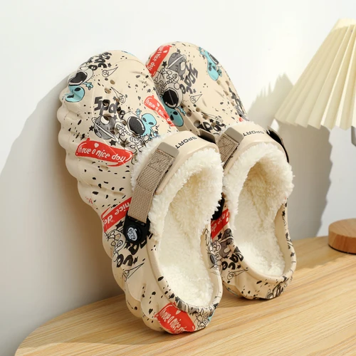 남성용 쪼리 패딩 슬리퍼, 남성용 신발, 무료 배송, 고품질 실내 샌들, 겨울 슬리퍼 플롭