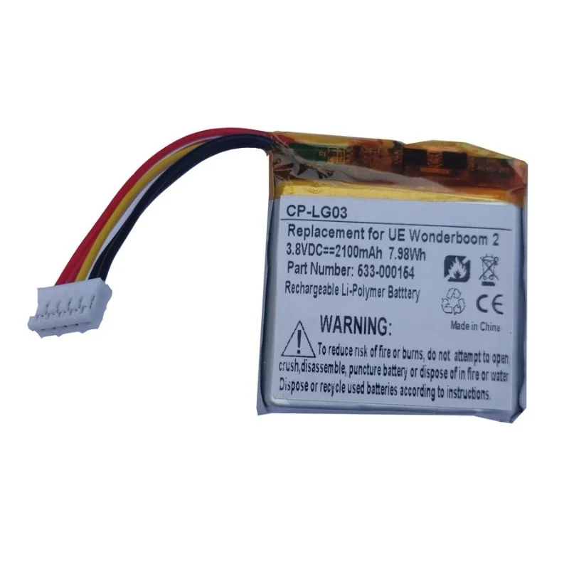 SP944643 Battery 3.8V 2100mAh for Logitech UE Wonderboom 3 Bluetooth Speaker High Quality Replacement Battery
