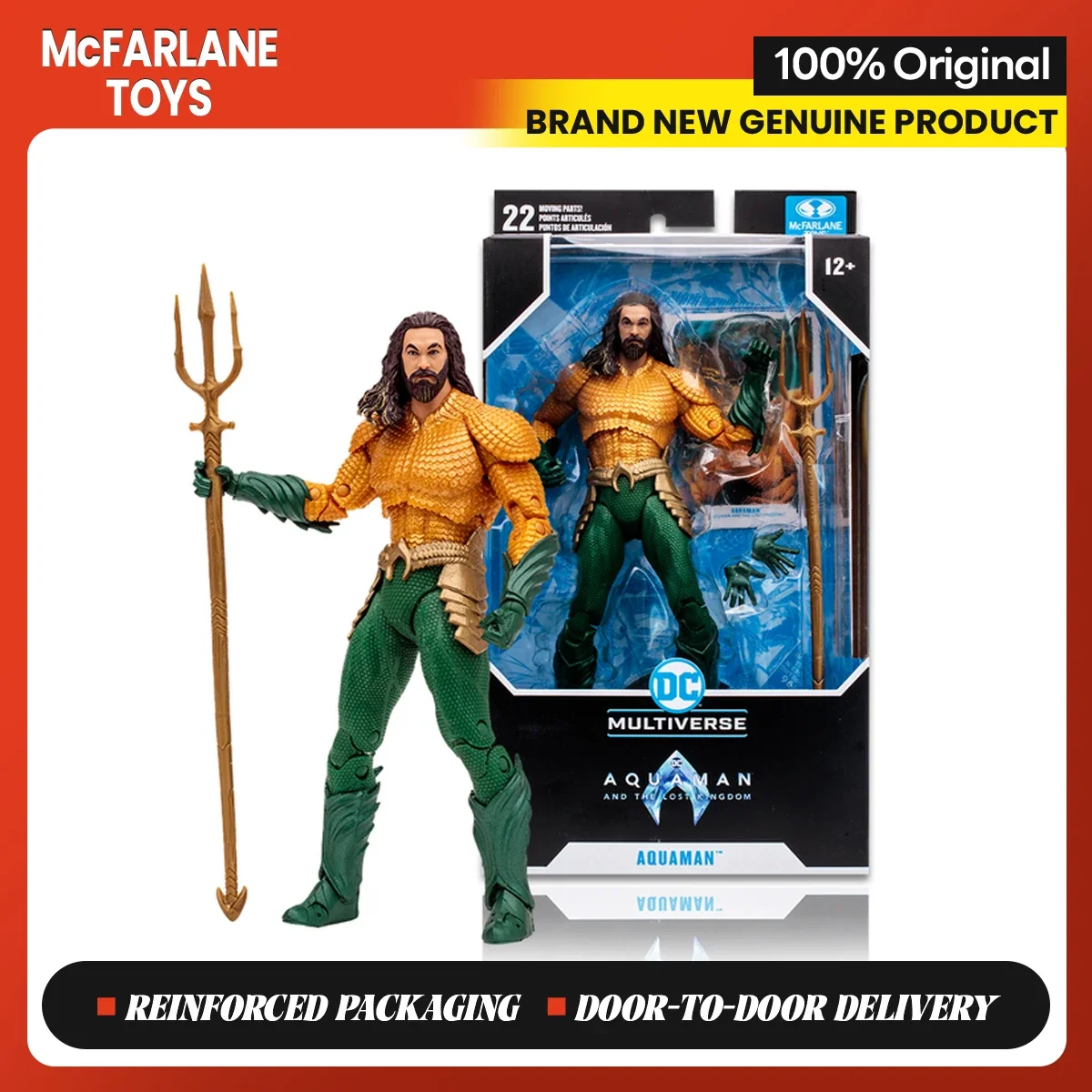 McFarlane Toys Aquaman und das verlorene Königreich: Aquaman 7-Zoll-Actionfiguren-Sammlung Originalmodell-Ornament-Geschenke