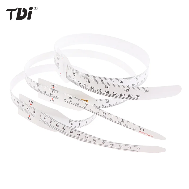 26-60cm Reusable Baby Head Circumference Tape Measure for Pediatrics Babies Plastic Non-Stretchable with End Insert