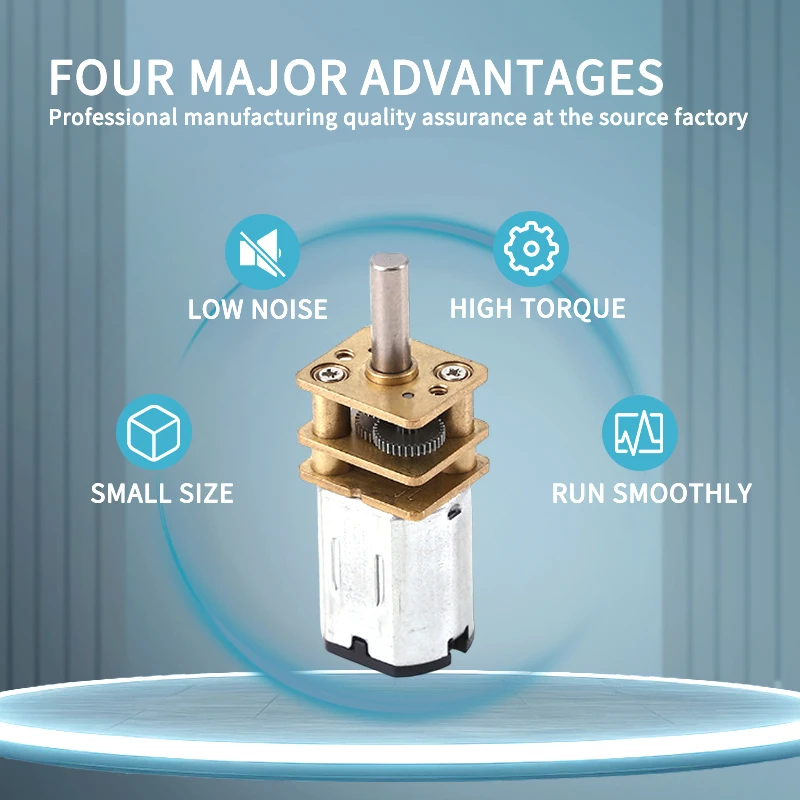 Customized 3v 6v 9v 12v Micro N10 N20 N30 High Torque Gearbox Electric Motor Spur Brushed Dc Geared Motor With Encoder