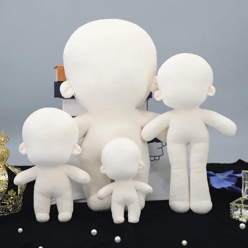 코튼 플러시 아기 장난감 Diy 스타 인형 장난감 애니메이션 바디 손으로 만든 누드 휴머노이드 인형 귀여운 해골 없음 비 속성 선물 맞춤형