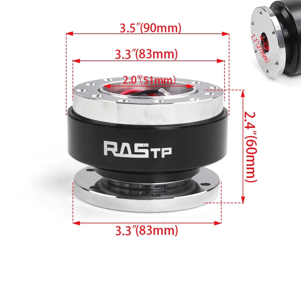 Universal Steering Wheel Quick Release Hub Adapter 6 Hole Racing Steering Wheel Quick Release Disconnect Boss Kit For Car Sim