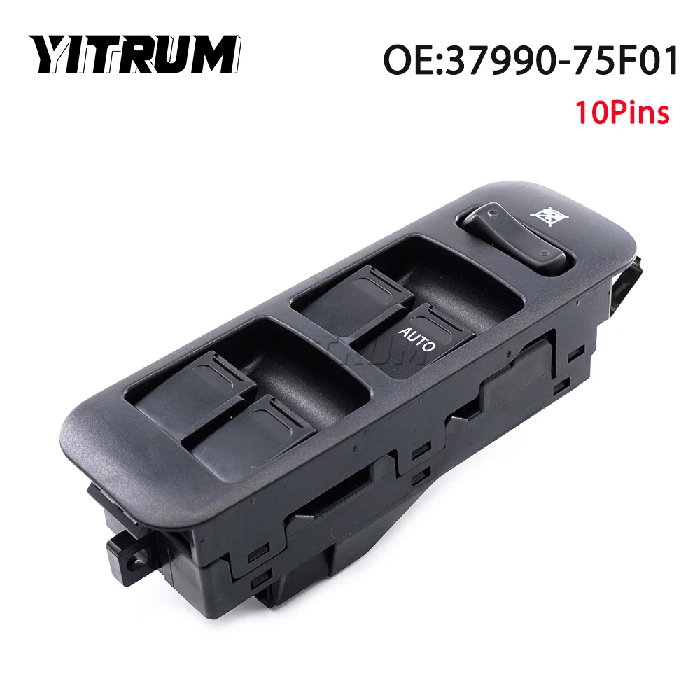 

YITRUM 37990-75F01 37990-75F01-T01 Front Right RHD Auto Power Window Control Switch Door Lock For Suzuki Grand Vitara 1999-2004