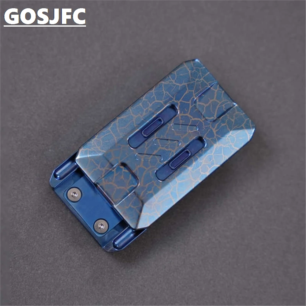 Titanium Bluen Magnetic Linkage Push Slider NO.33 EDC Metal Decompression Toys