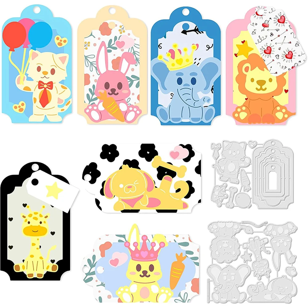 Metal Cutting Dies Animals & Tags diy Scrapbooking Photo Album Decorative Embossing PaperCard Die
