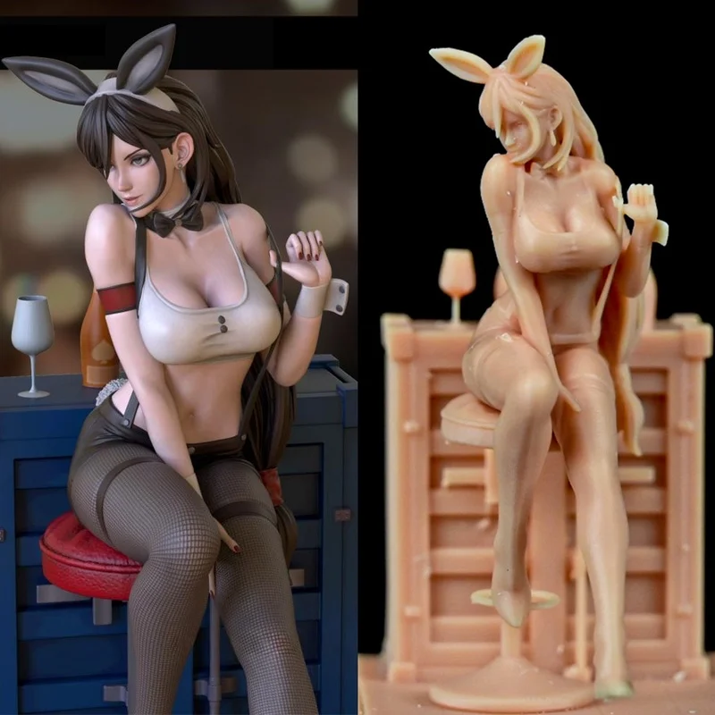

Tifa Bunny Girl Collectible 3d Printed High Precision Small Scale Assembly Resin Model Toy Building Unassembled Unpainted Kit