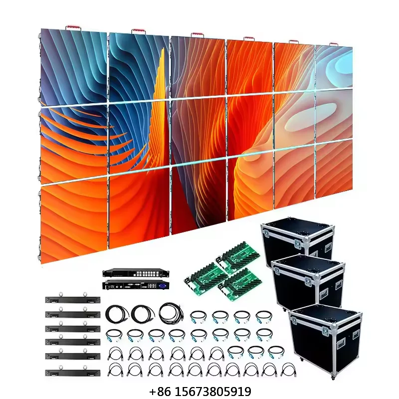 Die Casting Aluminum Frame Rental Led Display Screen Indoor P3.91 Pantalla Led Wall Panels for Dj Concert