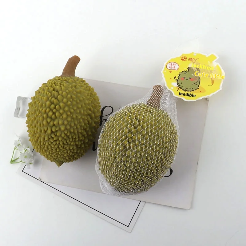 Creatief stressverlichtingsspeelgoed Fruit Durian Knijpspeeltje Leuk Prank Gift Tofu Bal Speelgoed voor ontspanning en entertainment