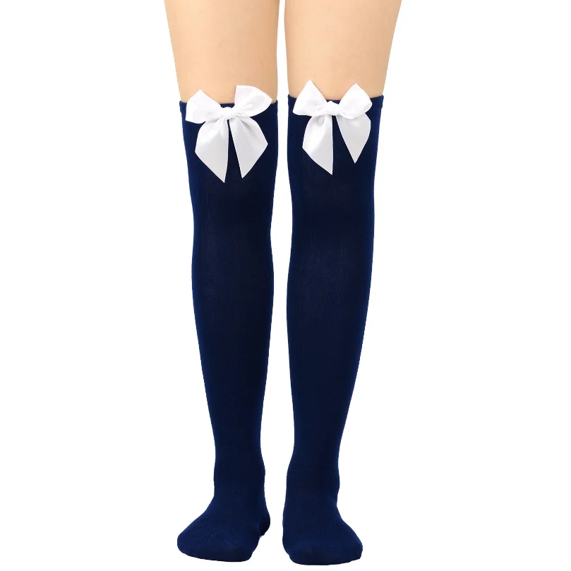 Thigh High Stocking Over Above Knee Socks Female Womens Winter Bow tie Ladies Girls Long Socks Cotton Ladies Socks Christmas