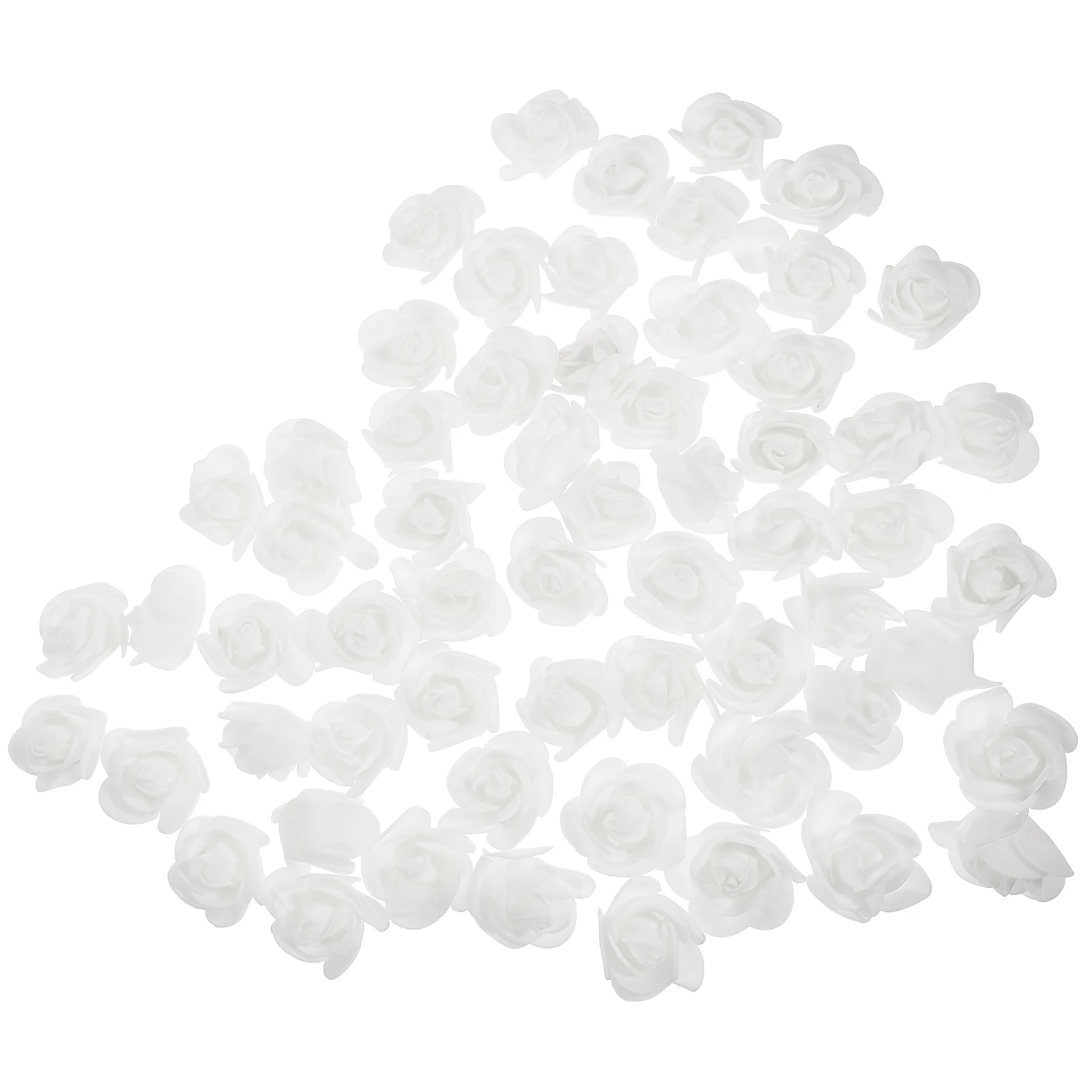 

200 Pcs Rose Heads Foam PE Light Roses Decoration DIY Craft Supplies Fake Flowers