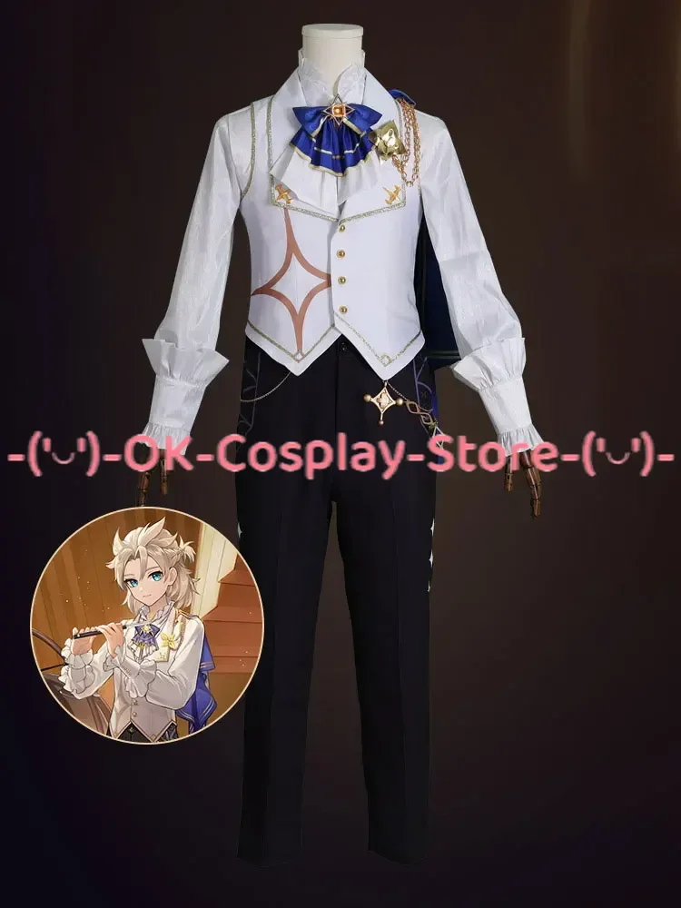 Game Genshin Impact Music Concert Albedo Cosplay Costume Fancy Party Suit Halloween Carnival Uniforms Anime Clothing Custom Made