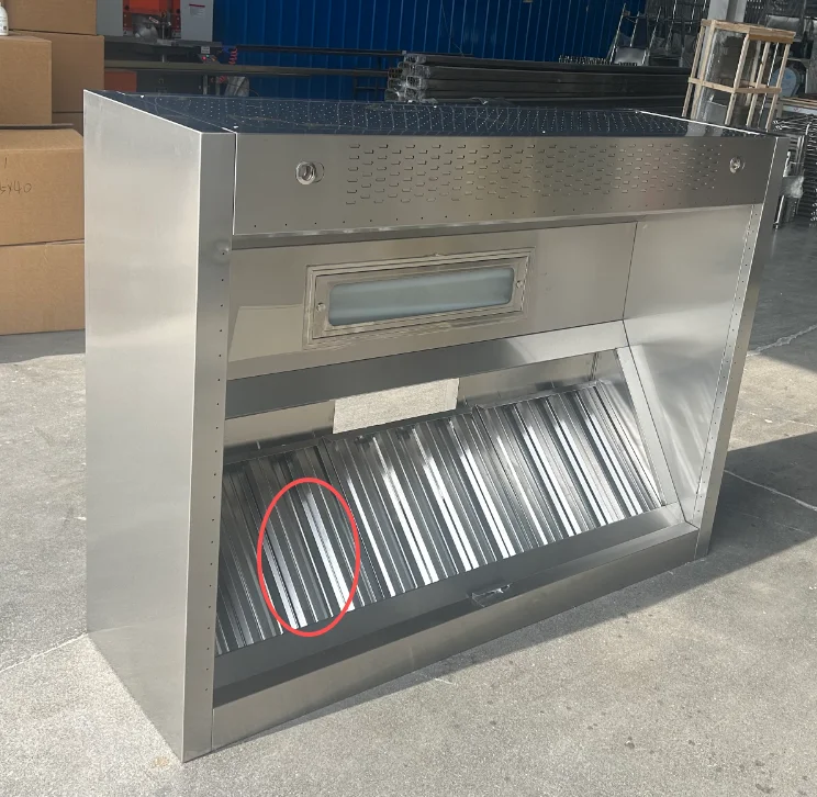 Fresh air hood Two fans and elbows