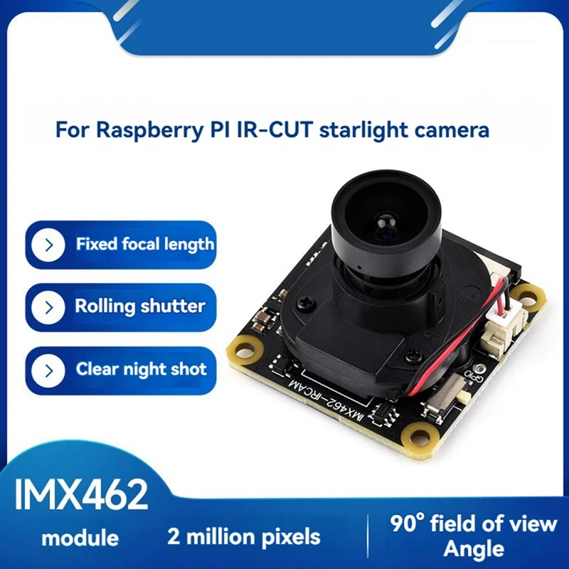 IMX462 Webcam IMX462 Módulo de câmera USB IR-CUT Starlight Câmera Forraspberry Pi Módulo de câmera USB de foco fixo