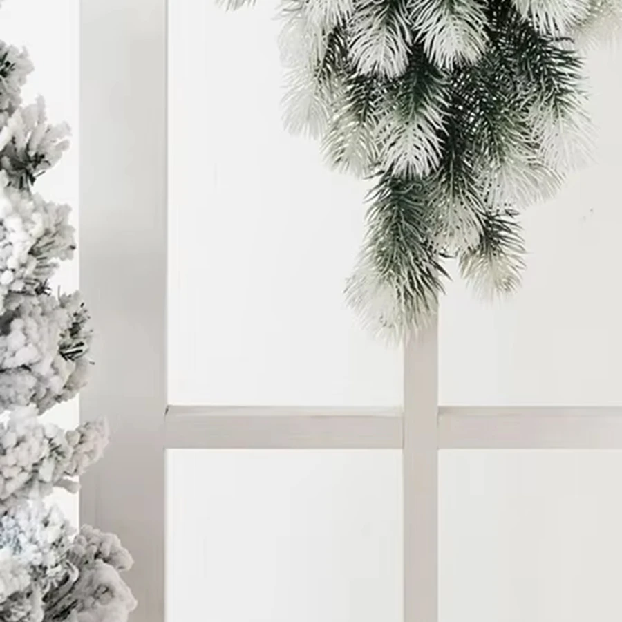 

1pc Artificial plant Pine Needle Plastic Hot sale Christmas Tree Decor Door hanging Wreath Home board Outdoor Garden diy Wedding