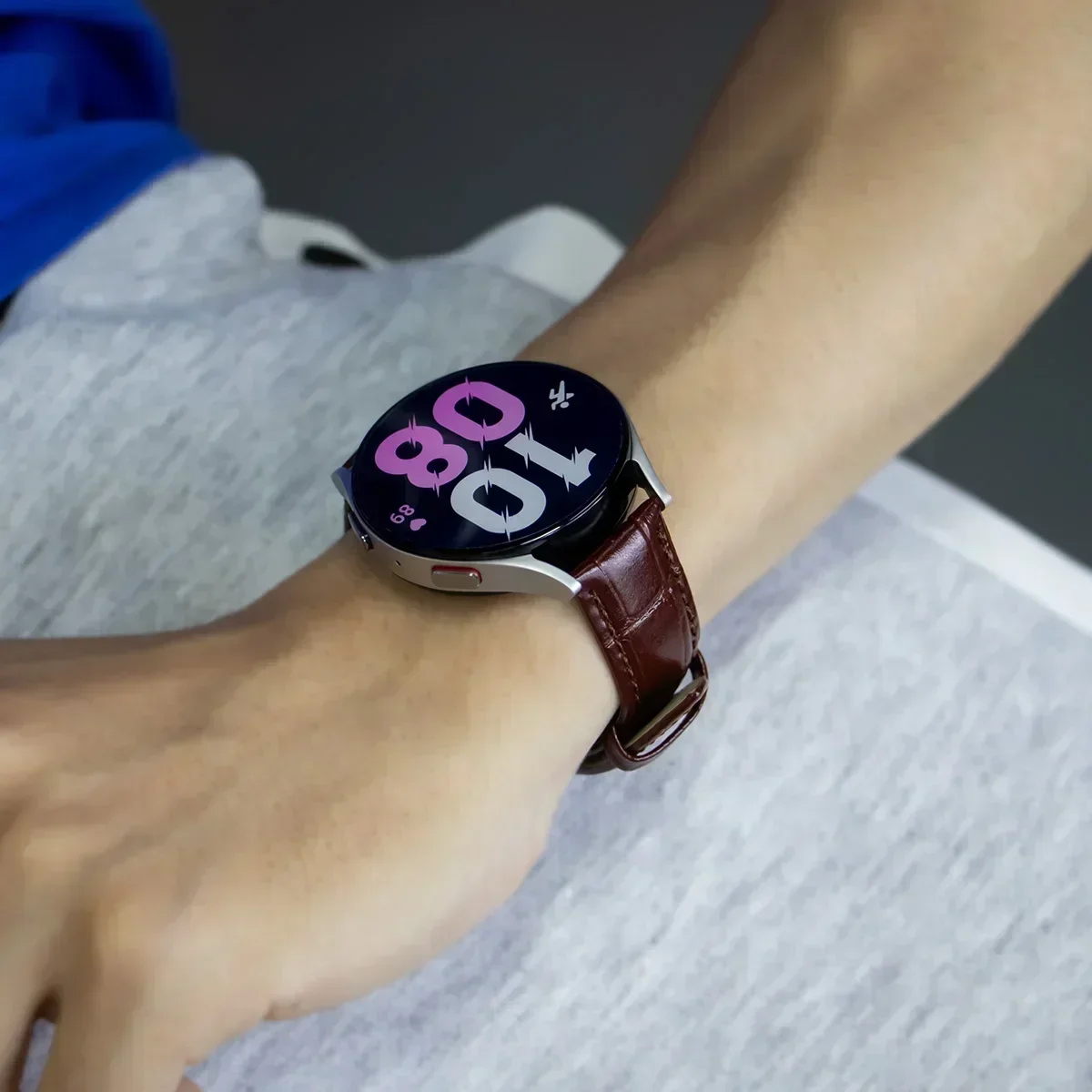 جلد طبيعي الساعات 12/14/16/18/20/22/24 مللي متر حزام (استيك) ساعة حزام الصلب دبوس مشبك عالية الجودة حزام المعصم سوار #5