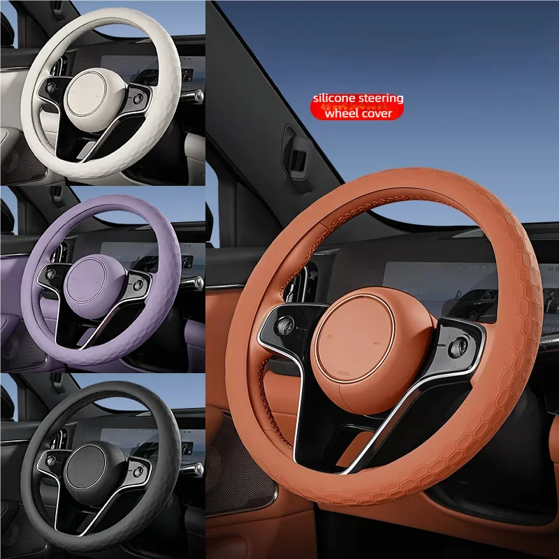 Men'S Fashion Hub - Car Silicone Steering Wheel Cover for