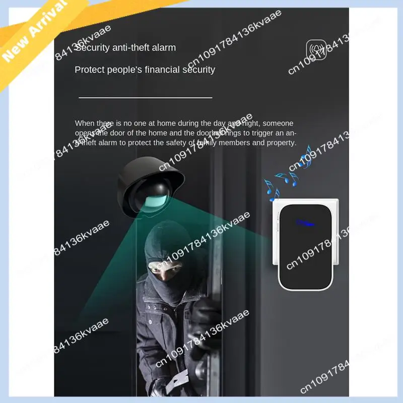 M01K Waterproof Wireless Sensor Doorbell Courtyard 200 Meter Distance Alarm Store Ding Welcome Device US-Plug Easy To Use
