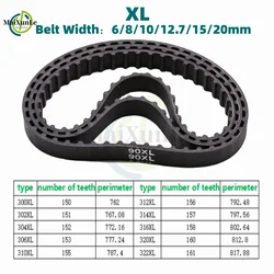 XL Timing Belt 300XL/302XL/304XL/306XL/310XL/312XL/314XL/ 316XL/320XL/322XL Rubber Drive Belt Width 6/8/10/12.7/15/20mm