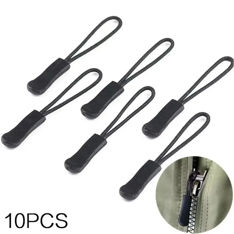 50/10pcs Replace Zipper Clip, Break Zipper, Zipper Head, End Rope, Label Holder, Travel Bag, Suitcase, Tent Backpack With Zipper