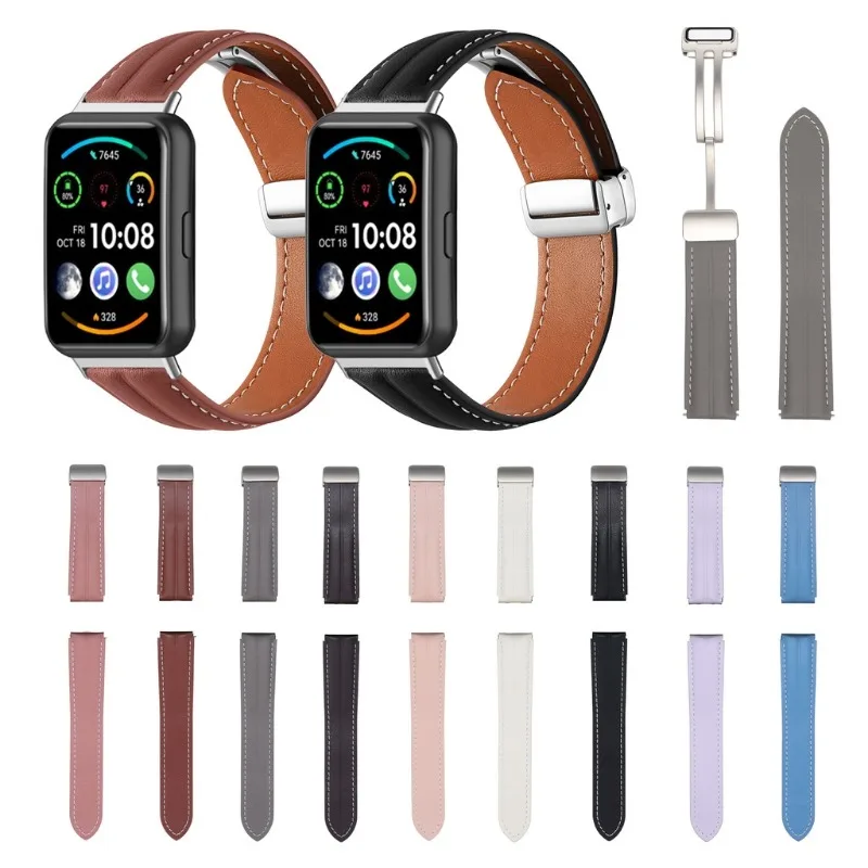

Magnetic Buckle Leather Strap For Huawei Watch Fit 2/ Fit New /SE /Special Edition /Fit2 Watch Band Bracelet