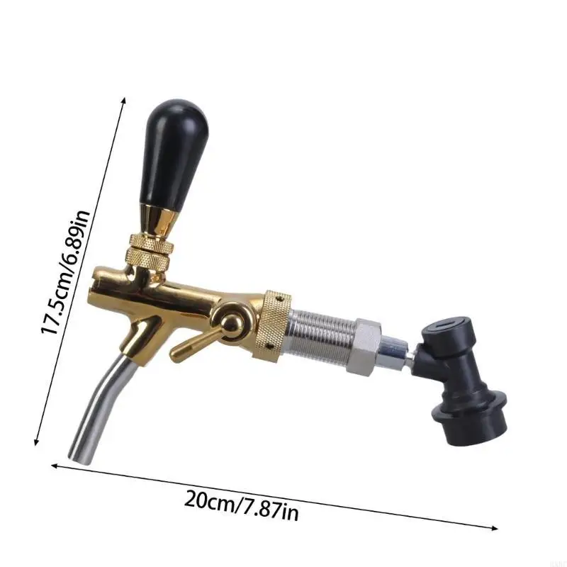 

2025 New Kegs Tap Dispenser Beer Kegerator Tap Beer Barbs Connectors Brass Texture