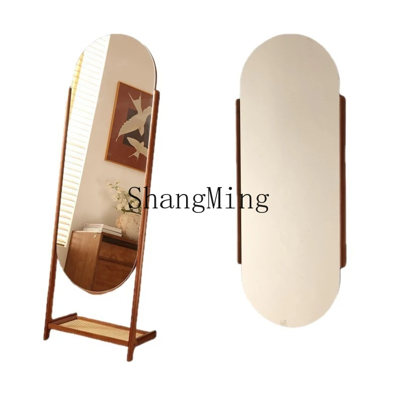 

ZYY all solid wood living room full-body mirror floor-to-ceiling home bedroom removable full-length mirror