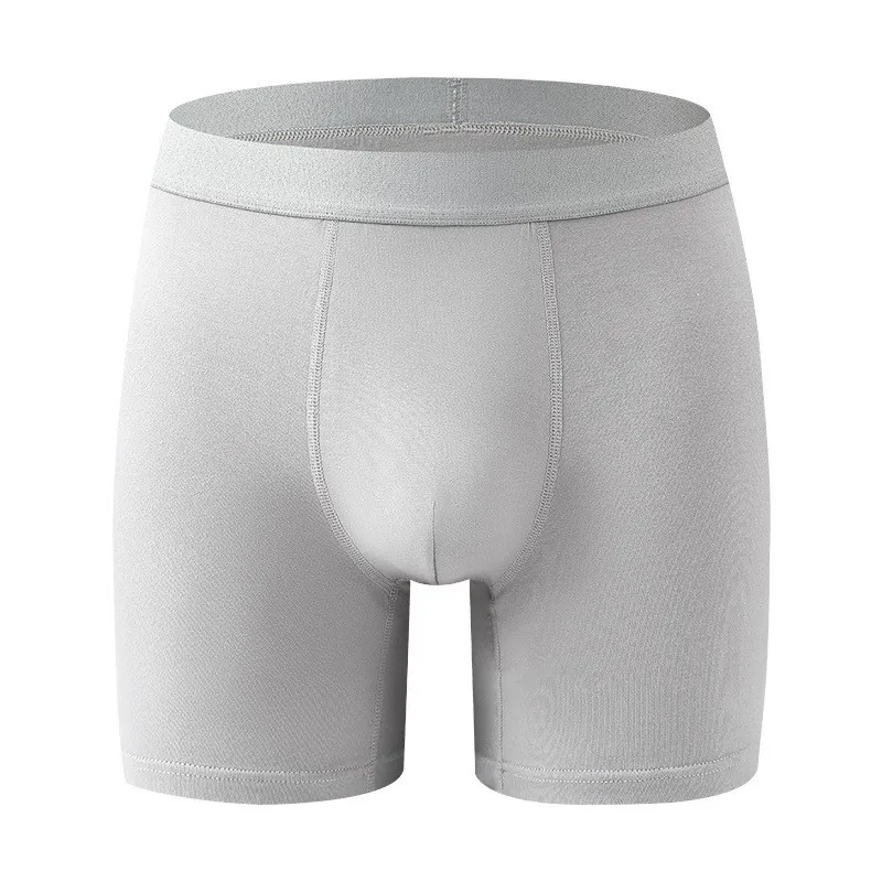 Großer Beutel für Herren, Boxershorts aus Bambusfaser, atmungsaktive Unterwäsche mit Öffnung, mittlere Taillenhöhe, Sport-Unterhose, feuchtigkeitsableitend, weich und kühl – Detail 23