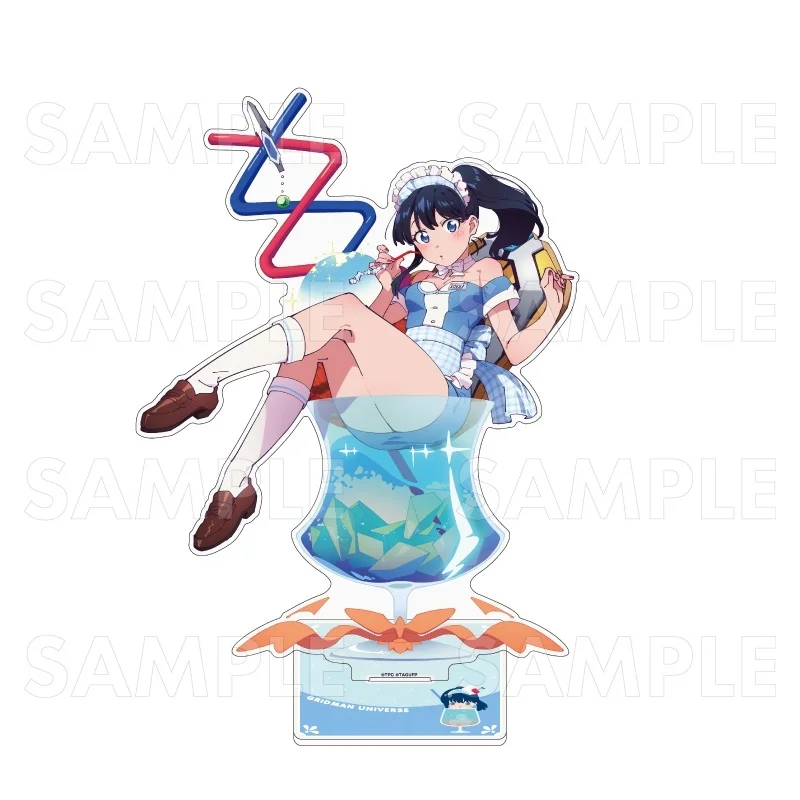 Anime GRIDMAN UNIVERSE Chapon!  Ver Akane Shinjo Rikka Takarada Acrylic Stand Model Plate Keychains Desk Decorations
