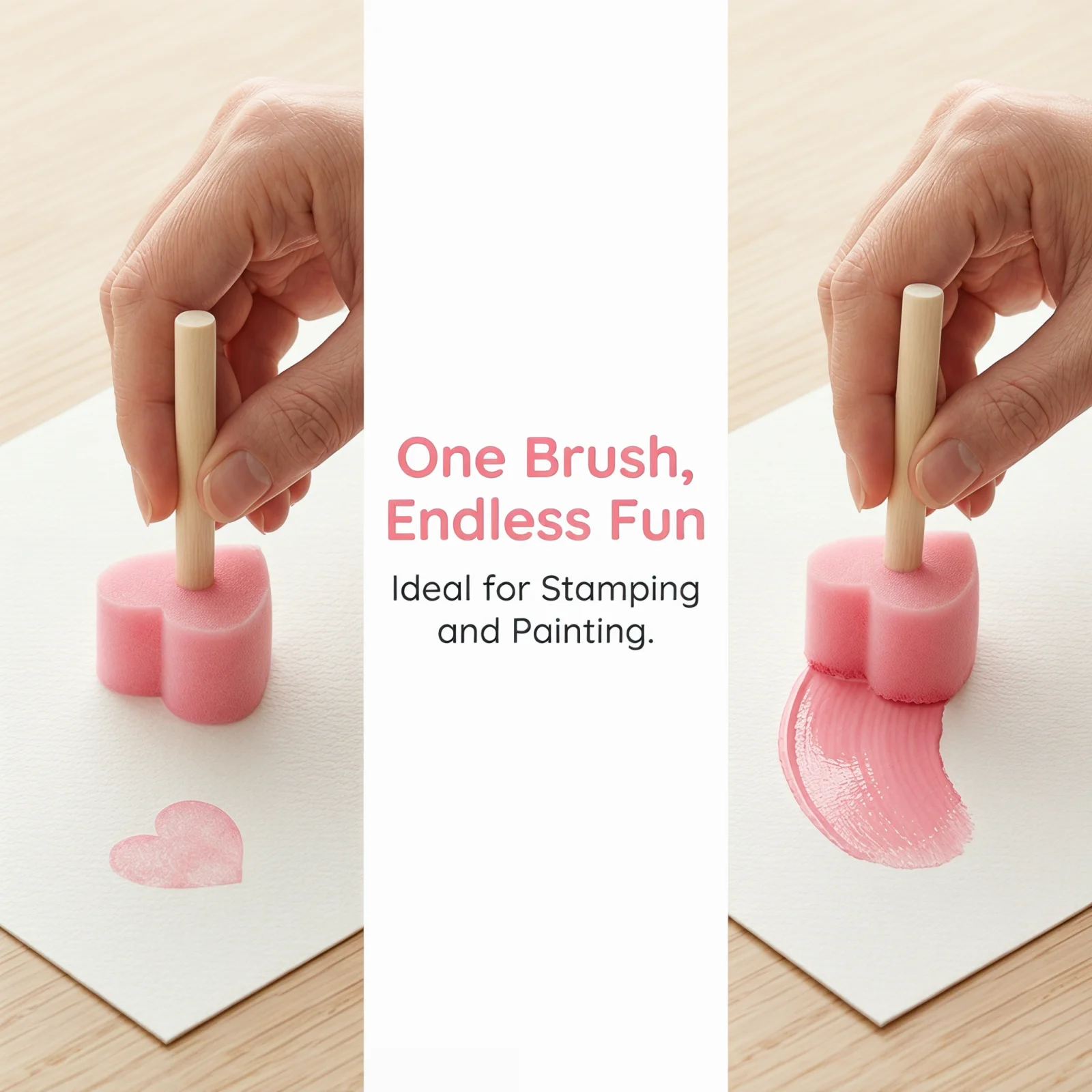 5/10pcs Heart Shape Sponge Lov - Art Craft Love recension och pris