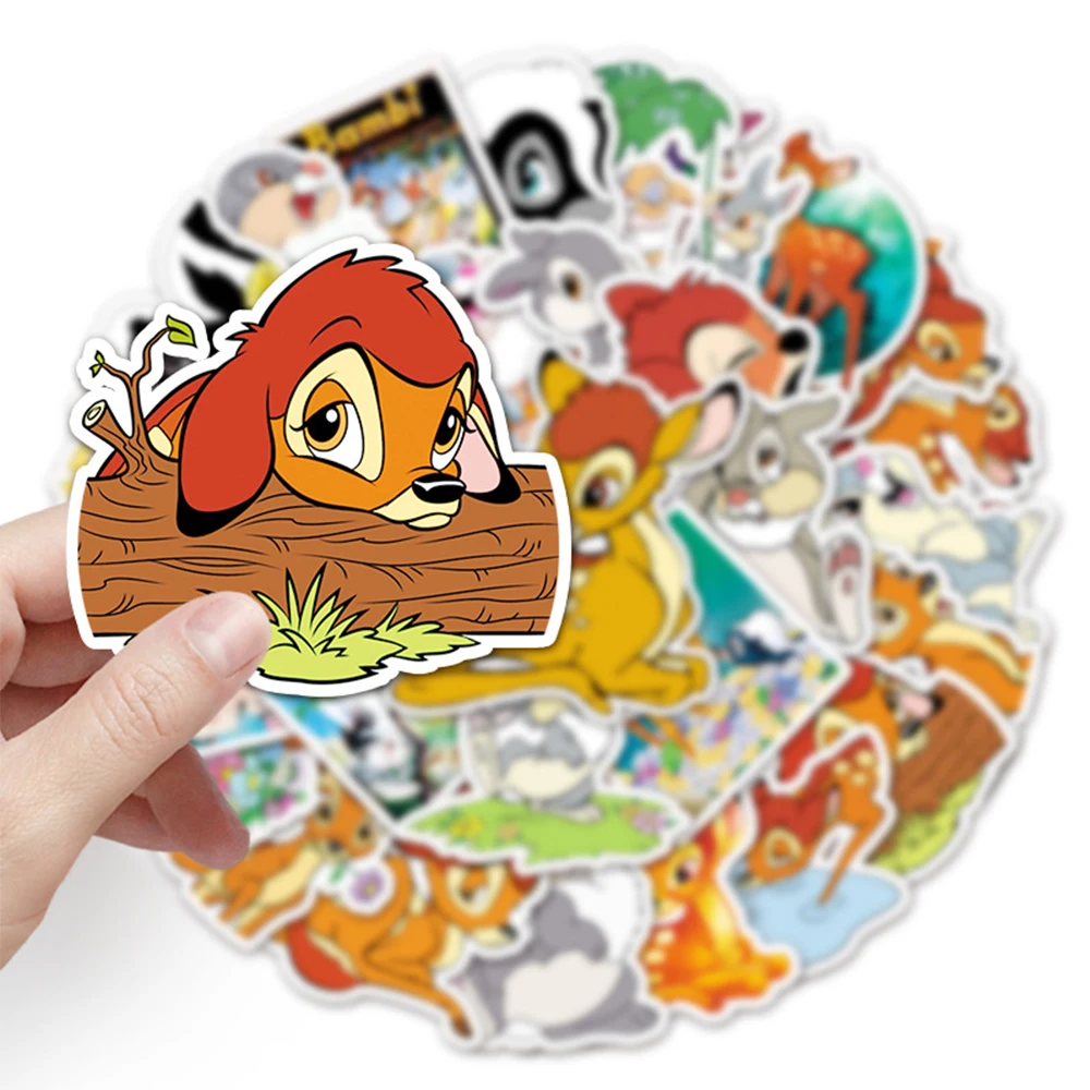 10/30/50pcs Disney Cartoon Bambi Stickers Cute DIY Scrapbook