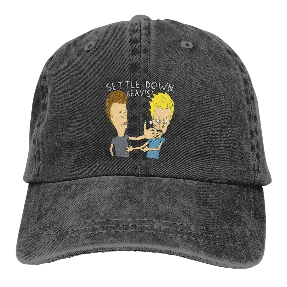 Beavis and Butthead Funny Sarcastic Cartoon Multicolor Hat Peaked Women's Cap Settle Down Beavis Personalized Visor Protection