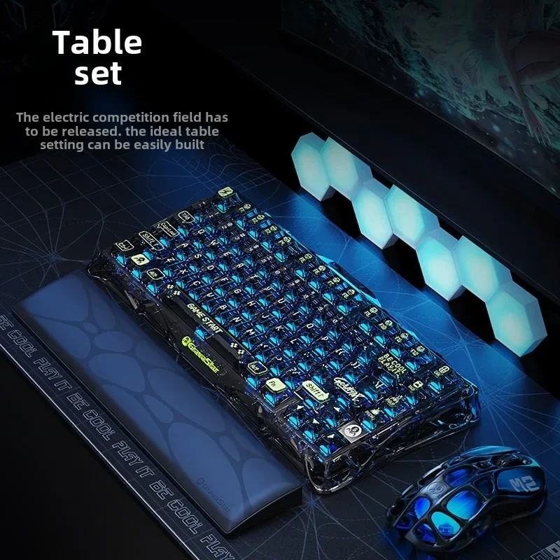 Cocoon Breaking 75 K1Lite Mechanical Keyboard Three Mode Linear Axis Transparent Custom Wireless Bluetooth Game Office Hot Plug