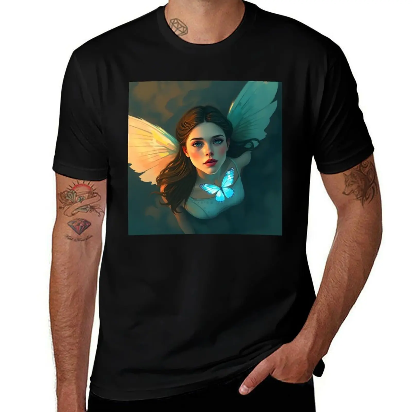 

Whispers of the Moonlight Fairy T-Shirt anime tshirt kawaii clothes Funny t-shirt t shirts for men