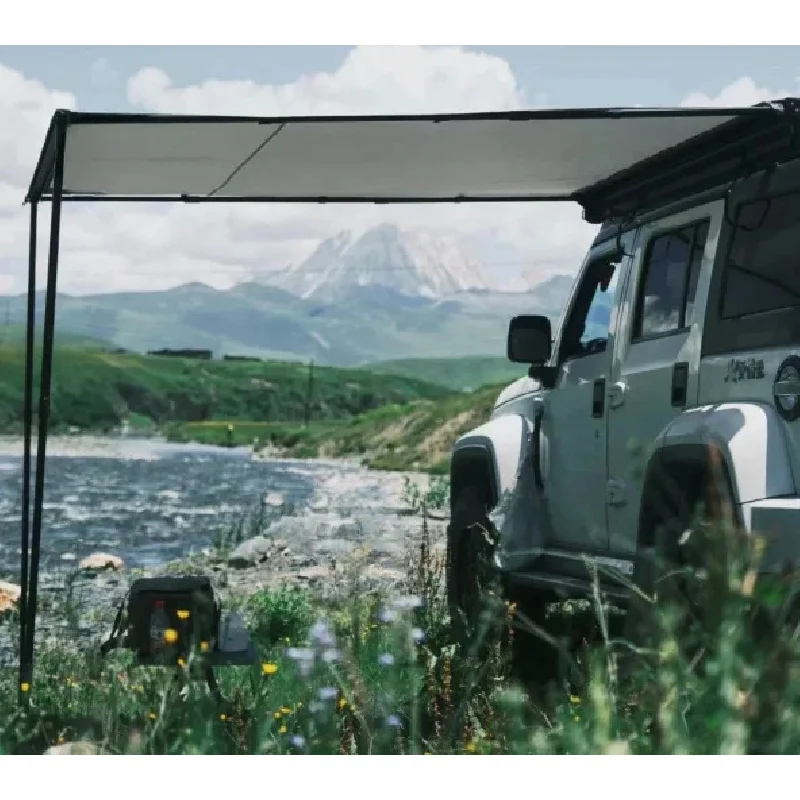 

Custom Logo Auto Car Side Tent Lightweight Ox Cloth with PVC Sunproof and Waterproof Land Awning for Outdoor & Car Camping