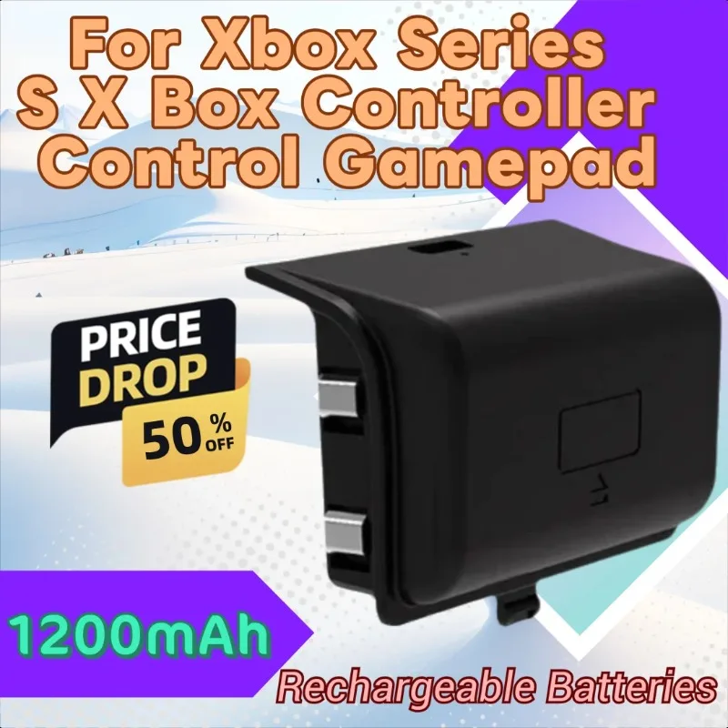 

Brand New High Quality 1200mAh Rechargeable Battery+charging Cable for Xbox Series S X Box Controller Control Gamepad