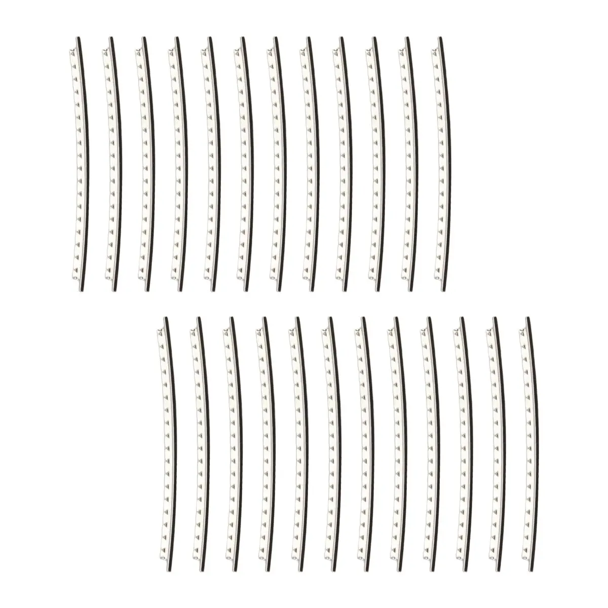 ABJA 24Pcs/ Set Stainless Steel Guitar Fret Wire 24 Fingerboard Frets 2.7mm for Acoustic Guitar Parts