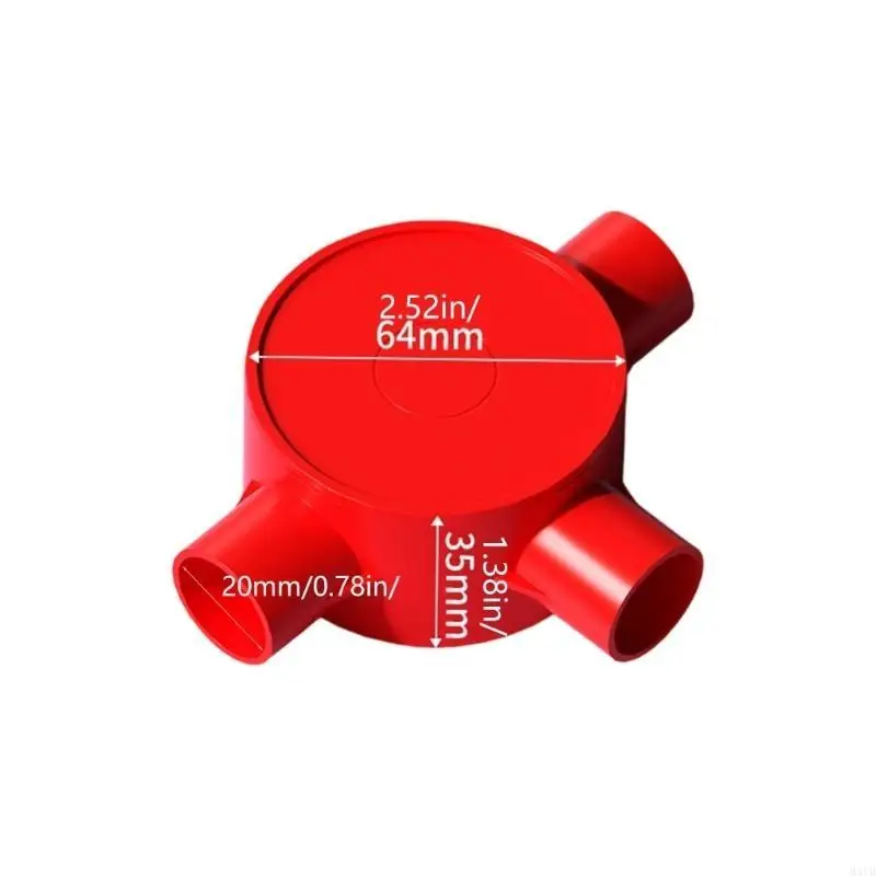 صندوق وصلات كهربائية مع غطاء 3/4 طريقة صندوق وصلات صندوق سلك مستدير موصلات قناة الخائن للاستخدام المنزلي والمكاتب M4YD